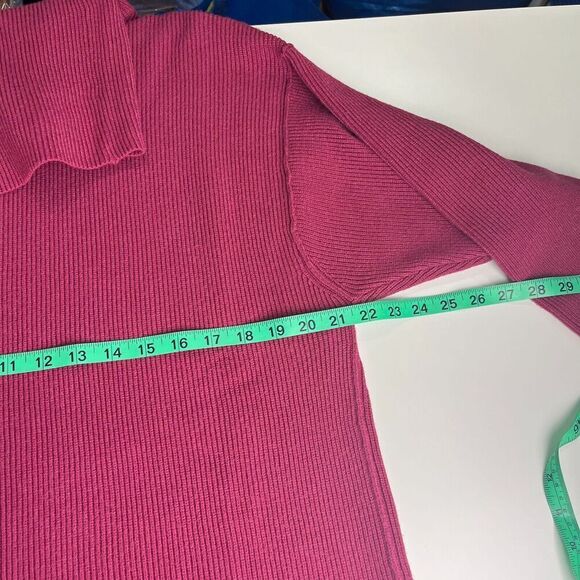 Free People Womens Sweater Softly Structured Tunic Turtleneck Berry Crush Small - Picture 12 of 13